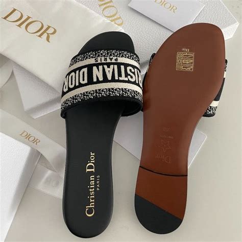 black dior dway slides|Dior dway slides women.